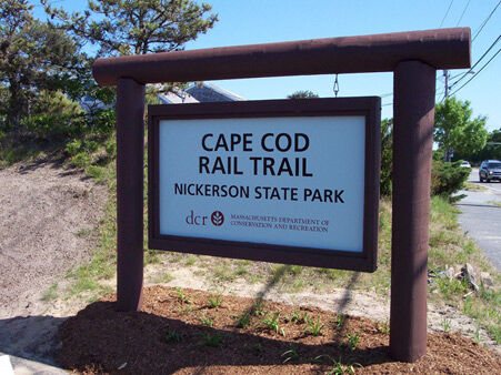 Cape Cod Rail Trail sign