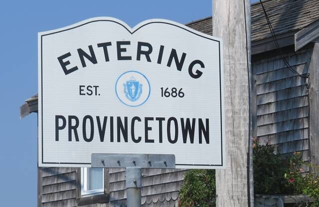 Entering Provincetown sign